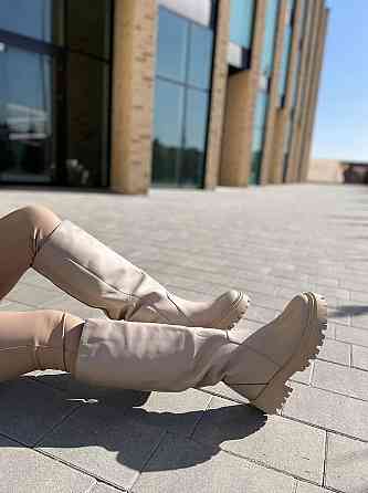 Зимові жіночі чоботи натуральна шкіра на низькому ходу кольору лате теплі 503/21150 р. 38-40 Коломыя