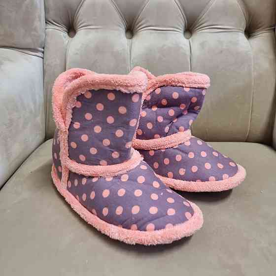 Женские Сапожки для дома в гороше - Коричневый Nicoletta 404 37-38 Киев