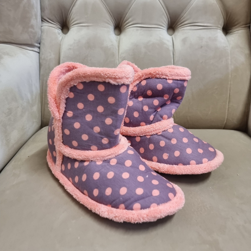 Женские Сапожки для дома в гороше - Коричневый Nicoletta 404 37-38 Киев - изображение 1