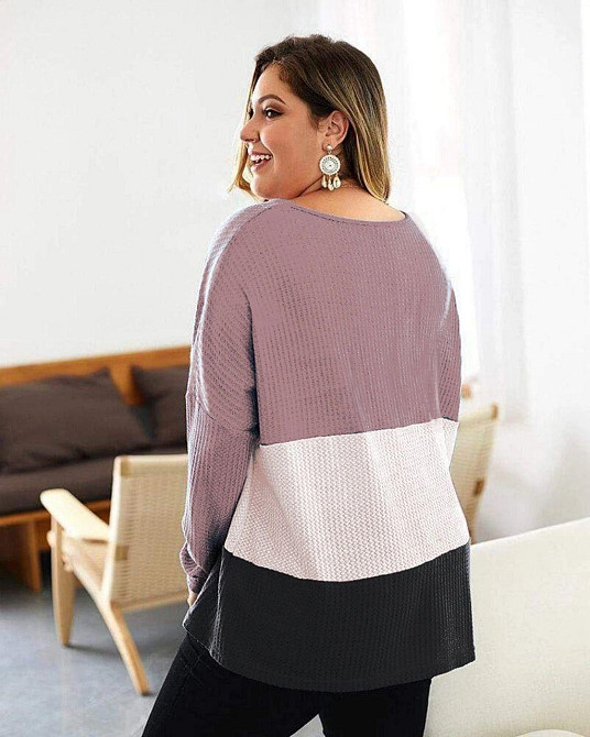 Женская повседневная стильная блузка трикотаж высокого качества Мокко, 54/58 Одесса - изображение 3