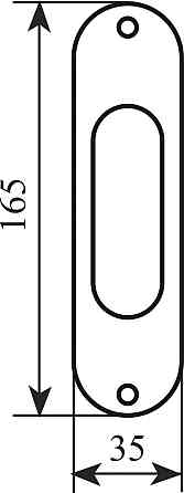 Ручка на раздвижной. дверь Fimet 3668 F 04 хром Киев