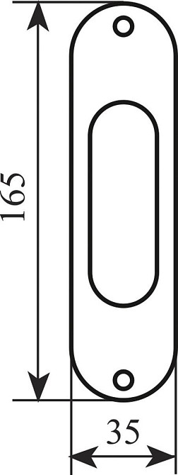 Ручка на раздвижной. дверь Fimet 3668 F 04 хром Киев - изображение 2