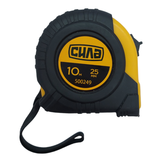 Рулетка обгумована Стандарт 10 м*25 мм (СИЛА-Інструмент) Харків