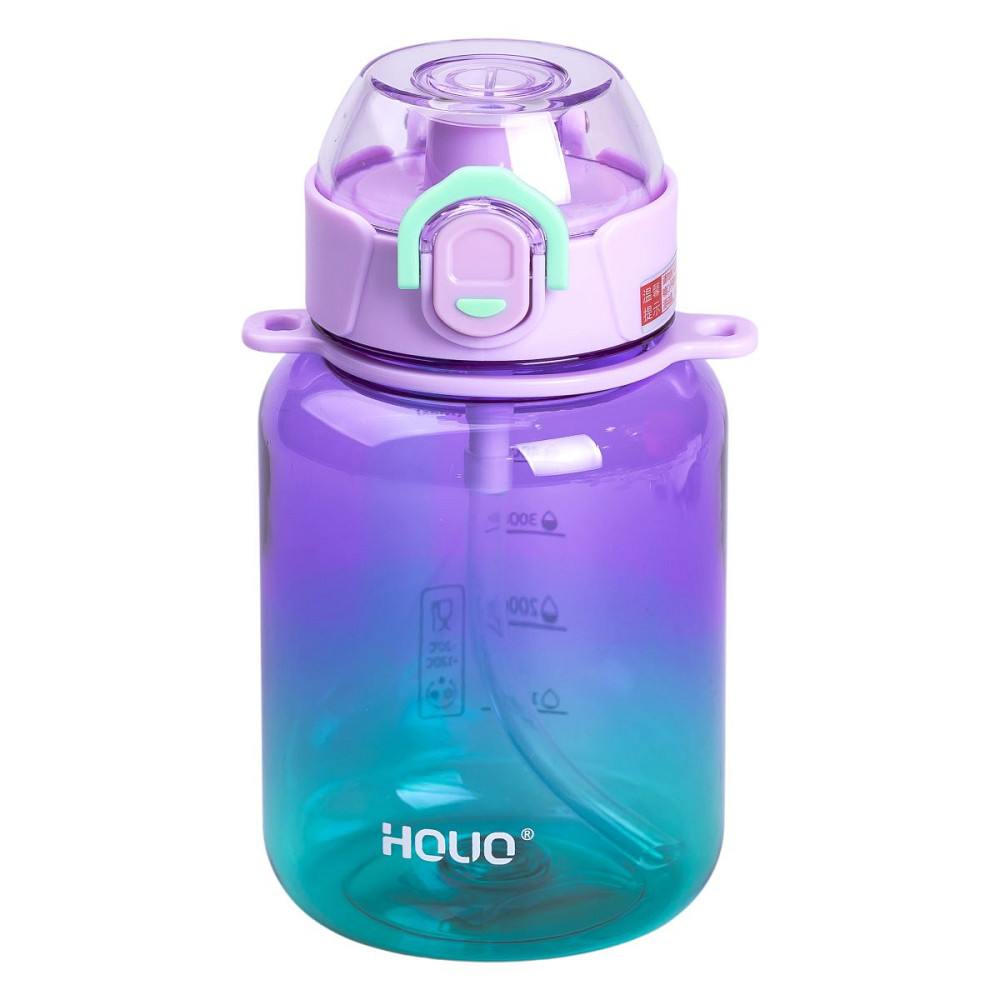 Пляшка для води багаторазова 700 мл пляшечка з трубочкою для спорту та школи 16.5 см HP-14-32V Коломия - фото 2