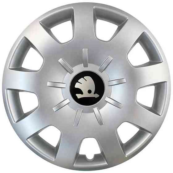 Автомобильные модельные колпаки R15 Skoda 314 4шт, SJS, серебряные Киев