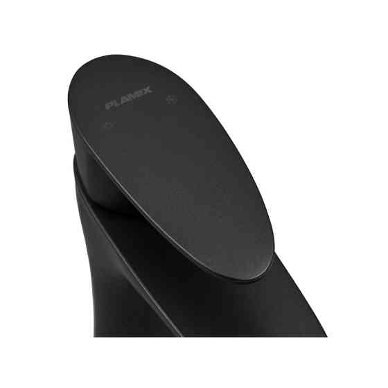 Смеситель для умывальника Plamix Cezar-001 SET матовый черный с подводкой Харьков