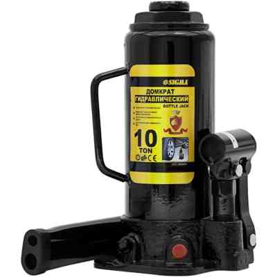 Домкрат Sigma гидравлический бутылочный 10т, 230-460мм (6101101) Винница