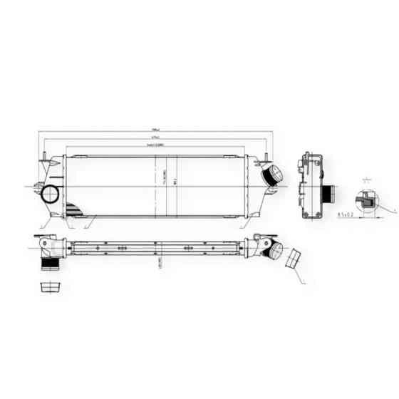 Радиатор Renault Trafic 2.0, 2.5dCi 06- интеркулера Мукачево