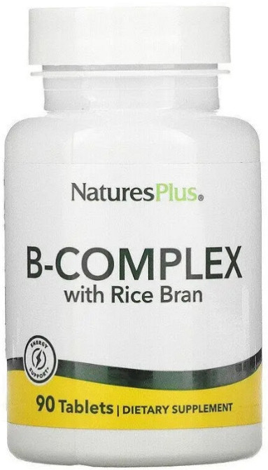 Витаминный В-комплекс с рисовыми отрубями Nature's Plus B-Complex 90 таб Киев - изображение 1