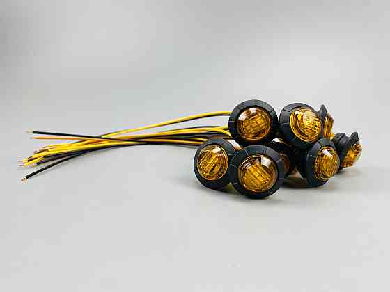 Бурштинові круглі світлодіодні габаритні вогні, передні та задні бічні світлодіодні габаритні вогні Мукачево