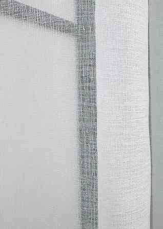 Кухонная арка VR-Textil № 000к микро-лен с макраме белый с молочным и бежевым 270х170 см (51-217) Киев