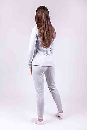 Домашний женский комплект (пижама), серый меланж Украина топ Крохатушка одяг Киев