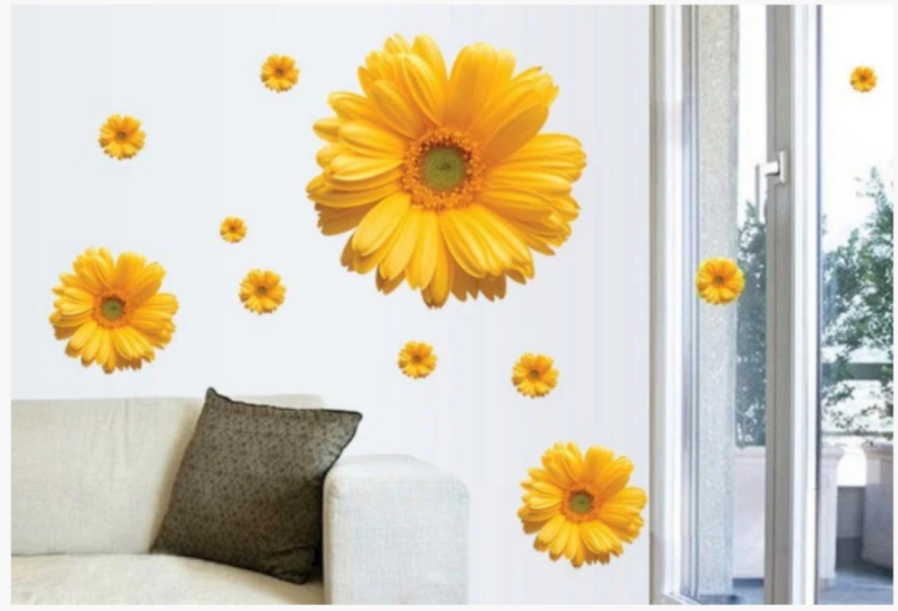 Наклейка интерьерная Желтые герберы Киев - изображение 3
