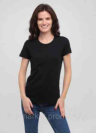 Футболка базовая Stedman Classic-T Unisex женская приталенная черная (ST2600-BLO) L Киев