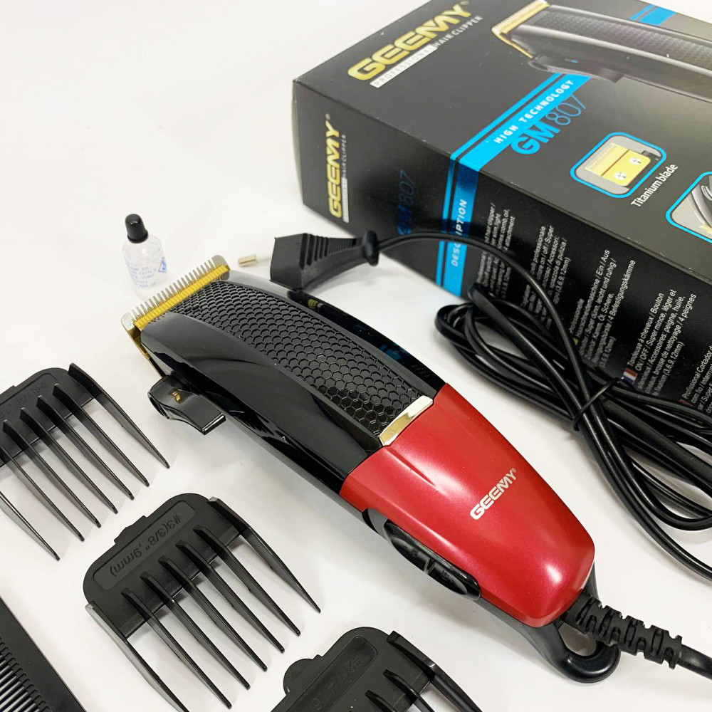 Машинка для стрижки посіченого волосся Gemei GM-807, Машинка для стрижки волосся з мотором EJ-88 Львів - фото 3