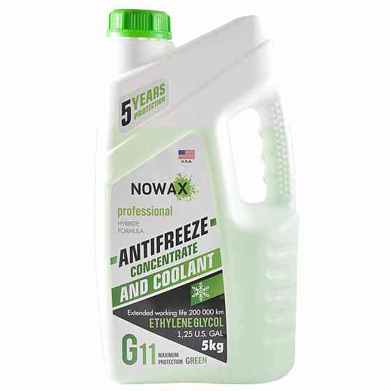 Антифриз NOWAX GREEN G11 концентрат (зелений) 5кг Київ