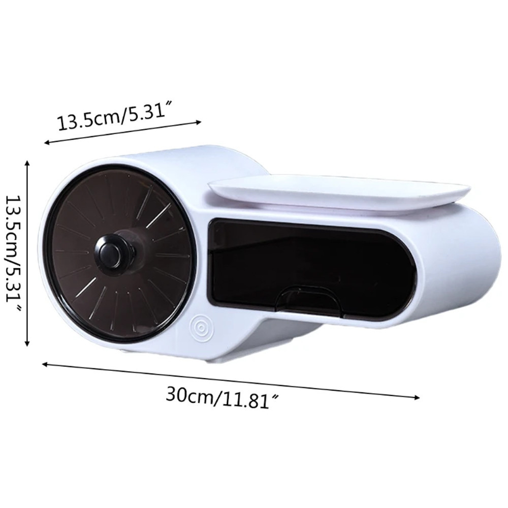 Тримач для туалетного паперу з поличкою,Білий SBR Київ - фото 7