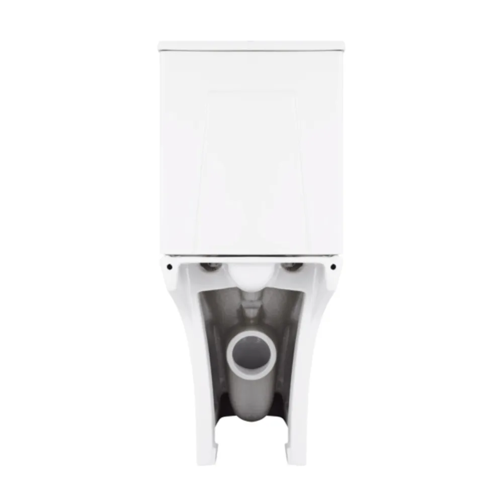 Унітаз-компакт Qtap Presto Quadro безобідковий із сидінням Soft-close QT24221215AW Київ - фото 16
