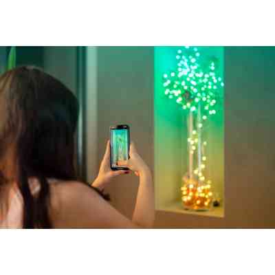 Гірлянда Twinkly Smart LED Strings USB 200 Candle-shaped RGB LEDs, Green Wire, USB-C 12м (TWKC200RGB-G) Вінниця