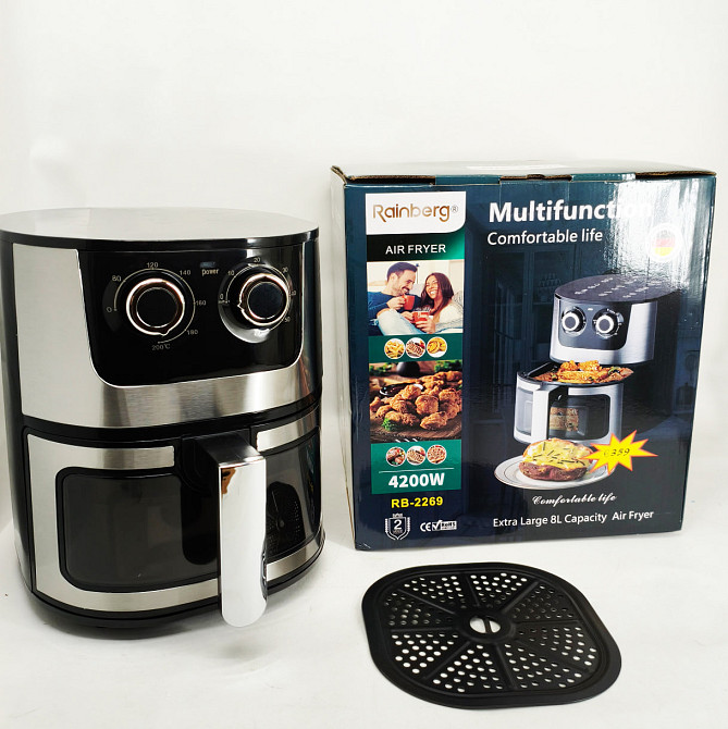 Мультипечь с функцией аэрофритюрницы и грилем, Сенсорная аэрофритюрница аэрогриль мультипечь для дома SF-67 Львов - изображение 10