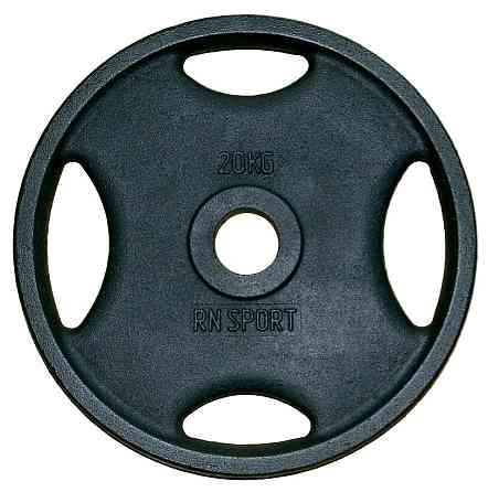 Диск чавунний 20 кг на гриф 50 мм Гантелі, гирі, штанги і диски металевий Київ