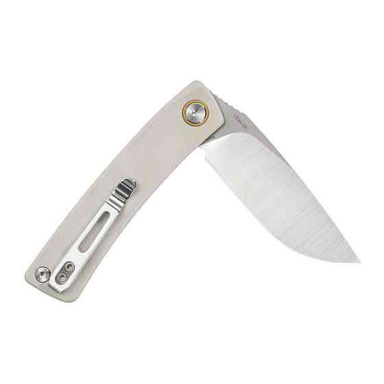 Ніж складаний кишеньковий SRM Air 105M-GK (7.5 см) 14C28N / G10 білий Київ