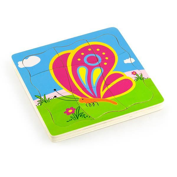 Дерев'яний багатошаровий пазл Метелик (59517VG) Харків - фото 5