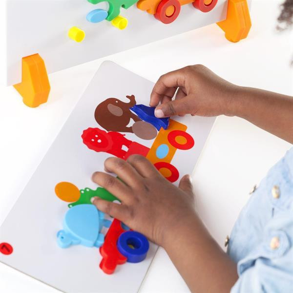 Набір магнітів Guidecraft Manipulatives Поїзд зі звірятами (G5092) Харків - фото 11