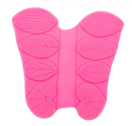 Молд силиконовый Листья 10 на 10 см розовый Киев - изображение 6