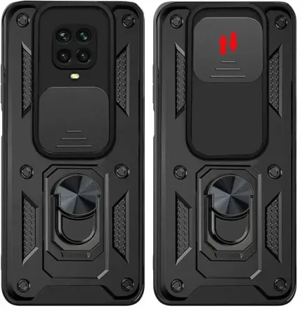 Xiaomi Redmi Note 9 pro 9S Противоударный чехол (кольцо + шторка) Одесса