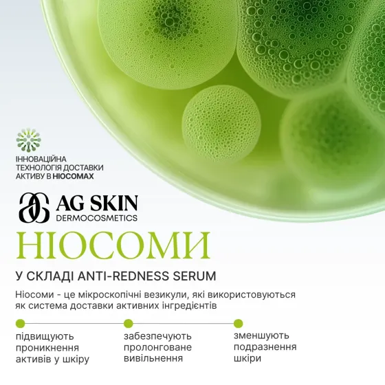 Судинозміцнююча сироватка ANTI-REDNESS SERUM AG Skin 30 мл Дніпро
