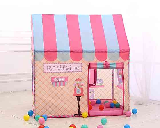 Дитячий ігровий будиночок RESTEQ — велика палатка «Солодкий будиночок» 110×70×100 см Київ