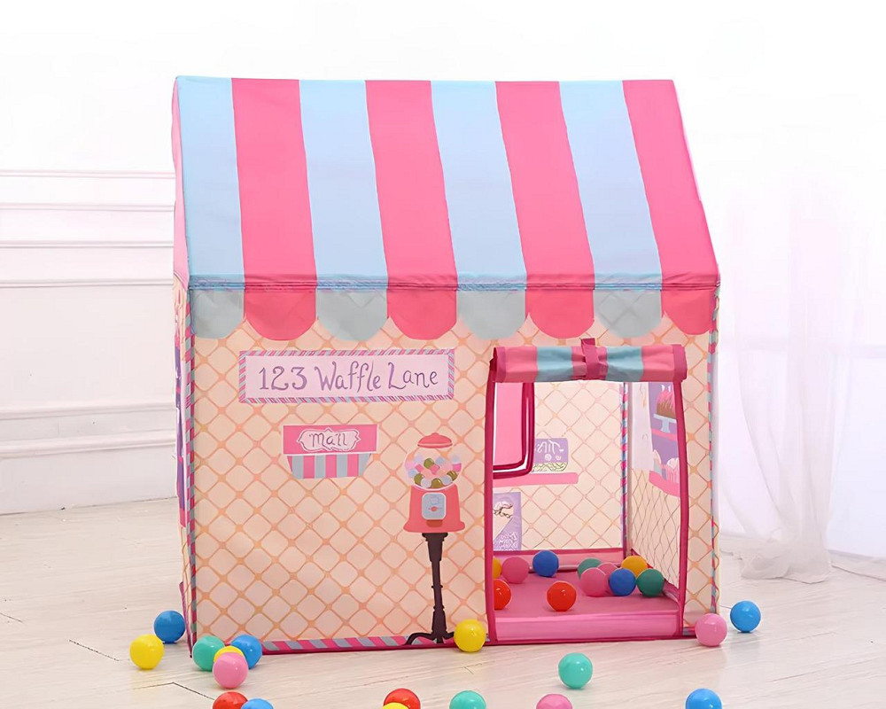 Дитячий ігровий будиночок RESTEQ — велика палатка «Солодкий будиночок» 110×70×100 см Київ - фото 5