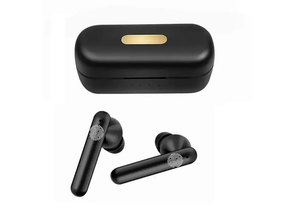 Гарнітура Double з кейсом Bluetooth TWS AKZ-S13: сенсорне керування, IPX4, до 10м, індикатор заряду Одеса - фото 1