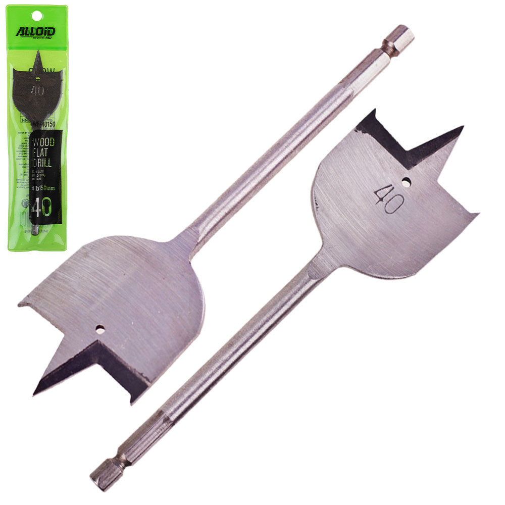 Свердло по дереву пір'яне 40x150мм Alloid WF-40150 Винница - изображение 1