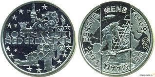 Нидерланды 1 ЭКЮ, 1994 Высадка на Луну Полтава - изображение 1