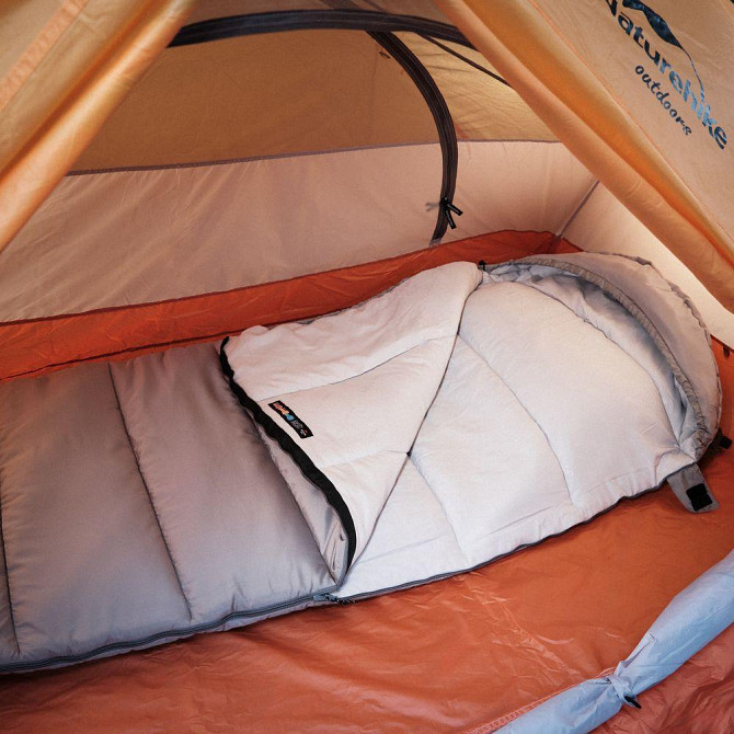Спальник з капюшоном Naturehike M400 NH20MSD02, (1°C), лівий, сірий Київ - фото 7