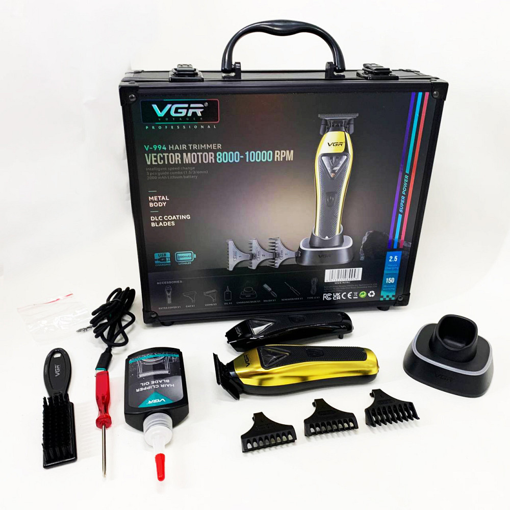 Машинка для стрижки волос с универсальным питанием VGR, Машинка-триммер 3 в 1 для стрижки волос UL-10 Львов - изображение 1