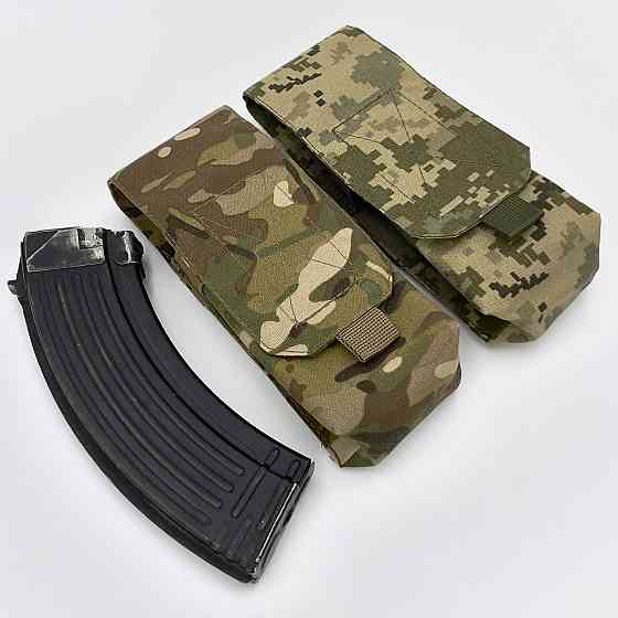 Підсумок на два магазини АК-2 Піксель ММ-14 (olive) Cordura 500D Molle закритий Запоріжжя