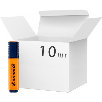 Маркер Baoke текстовый, 2-4 мм Shining оранжевый, 10 шт (MARK-TXT-BAO4904O-10) Винница - изображение 2