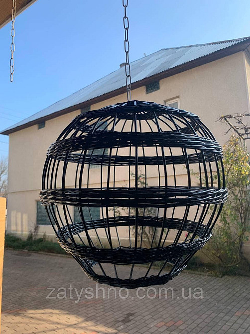 Чорна плетена люстра бра Київ - фото 2