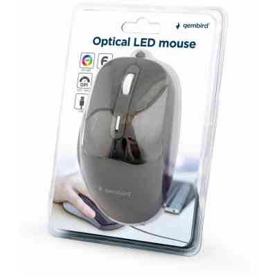 Мишка Gembird MUS-6B-02 USB Black (MUS-6B-02) Вінниця