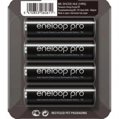 Акумулятор Panasonic AA Eneloop 2500mAh Pro NI-MH * 4 (BK-3HCDE/4CP) Вінниця - фото 1
