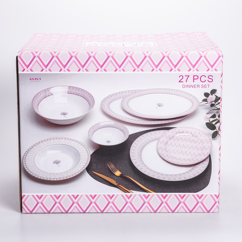 Yiwu Столовий сервіз з порцеляни Claire на 6 осіб 27 предметів HP-HK-2 Коломия - фото 2