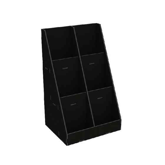 Органайзер EKOSTAR під пакети 6 комірок чорний 215х170х350 Київ
