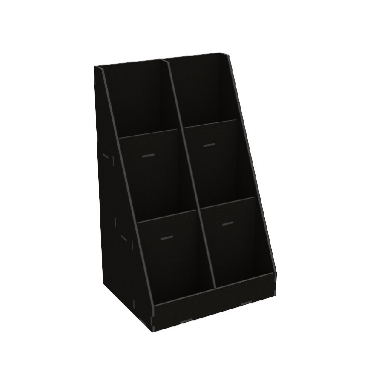 Органайзер EKOSTAR під пакети 6 комірок чорний 215х170х350 Київ - фото 2