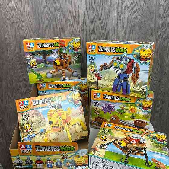 Дитячий конструктор Рослини проти Зомбі 7234 Plants vs Zombies фігурки набір з 6 коробок ( 21216 ) Харків