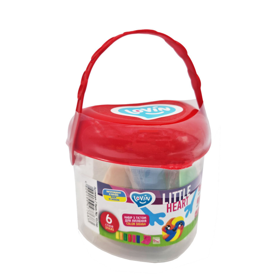 Набор для лепки с тестом Little Heart 41240, 6 стиков Винница - изображение 4