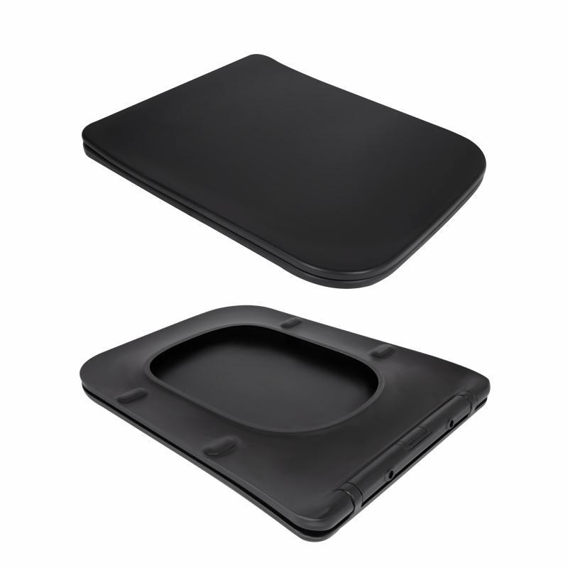 Унітаз підвісний Qtap Gemini Ultra Quiet 485×340×350 мм, Matt Black, із сидінням Slim Duroplast/Soft-close/Quick Release Київ - фото 8