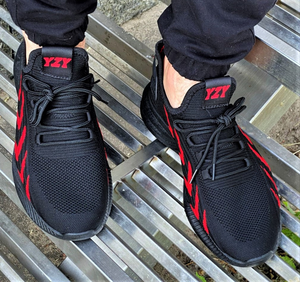 Кросівки Чоловічі Чорні Тканинні Boost Пінка (розміри: 43) - 202-1 Дніпро - фото 2